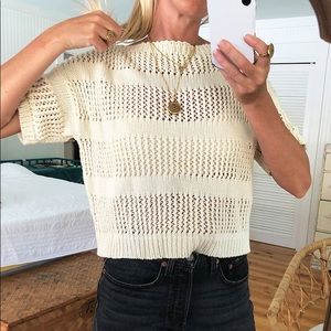 NWOT Emerson Fry Short Sleeve Sweater
